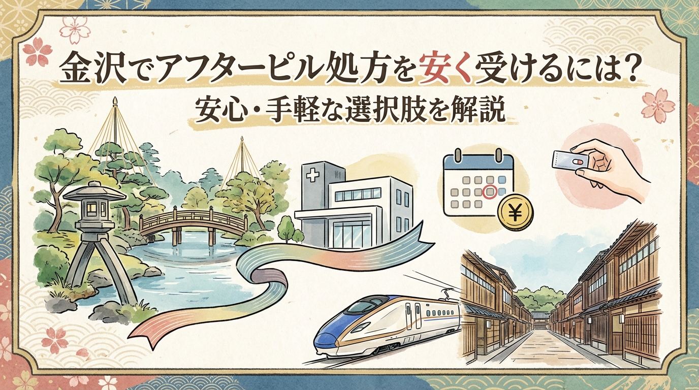 金沢でアフターピル処方を安く受けるには？