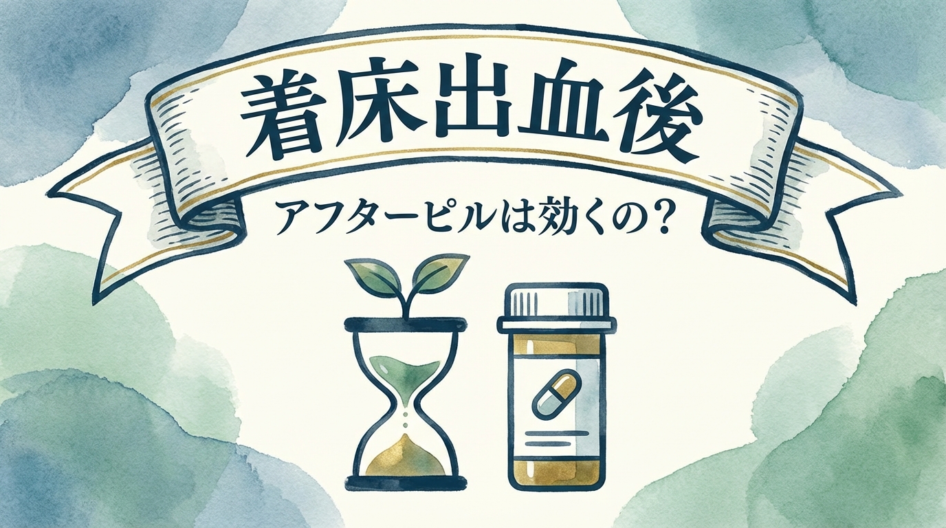 着床出血後にアフターピルは効くの?