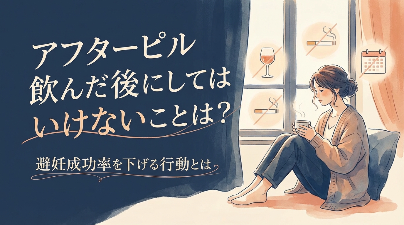 アフターピル飲んだ後にしてはいけないことは？
