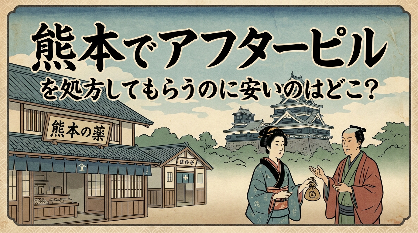 熊本でアフターピルを処方してもらうのに安いのはどこ？