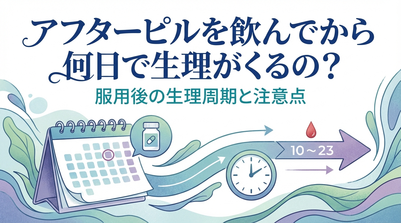 アフターピルを飲んでから何日で生理がくるの？