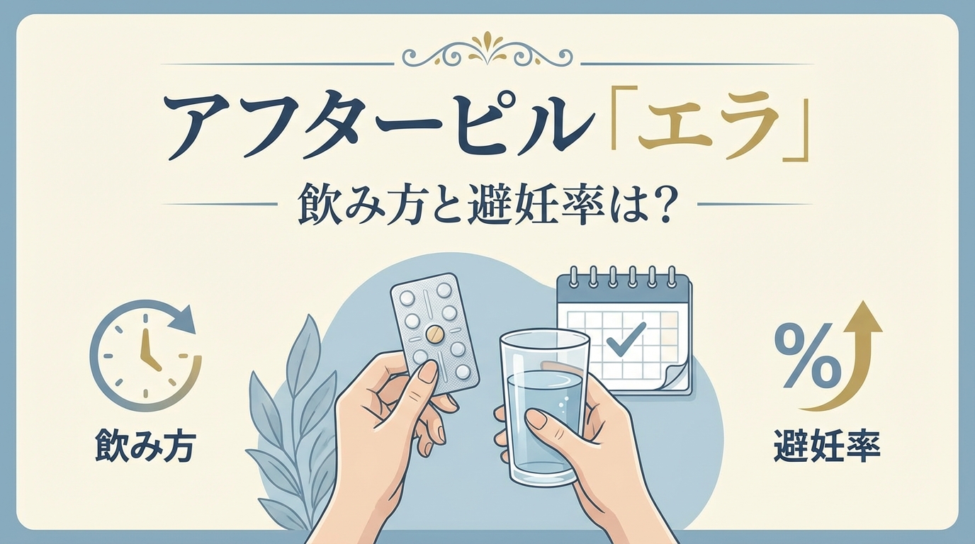 アフターピル「エラ」の飲み方と避妊率は？