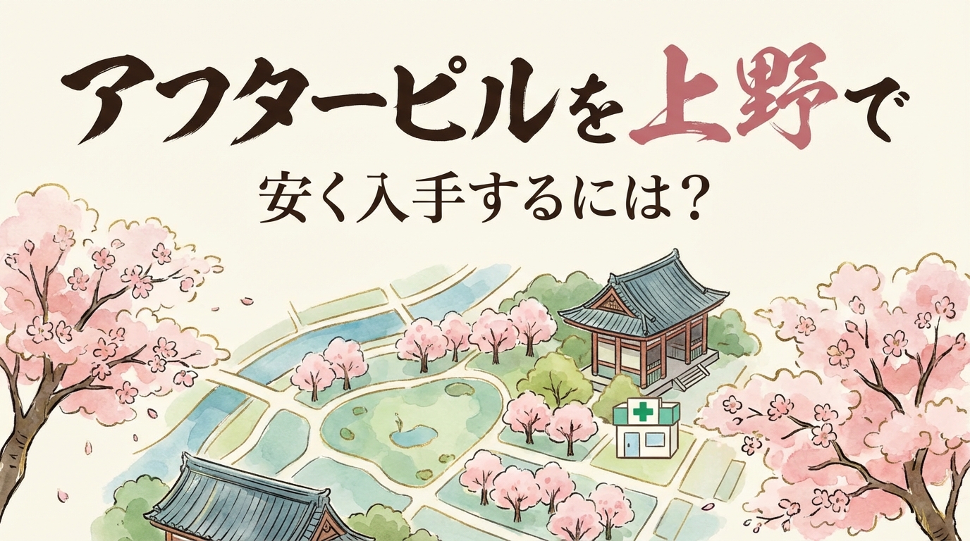 アフターピルを上野で安く入手するには？