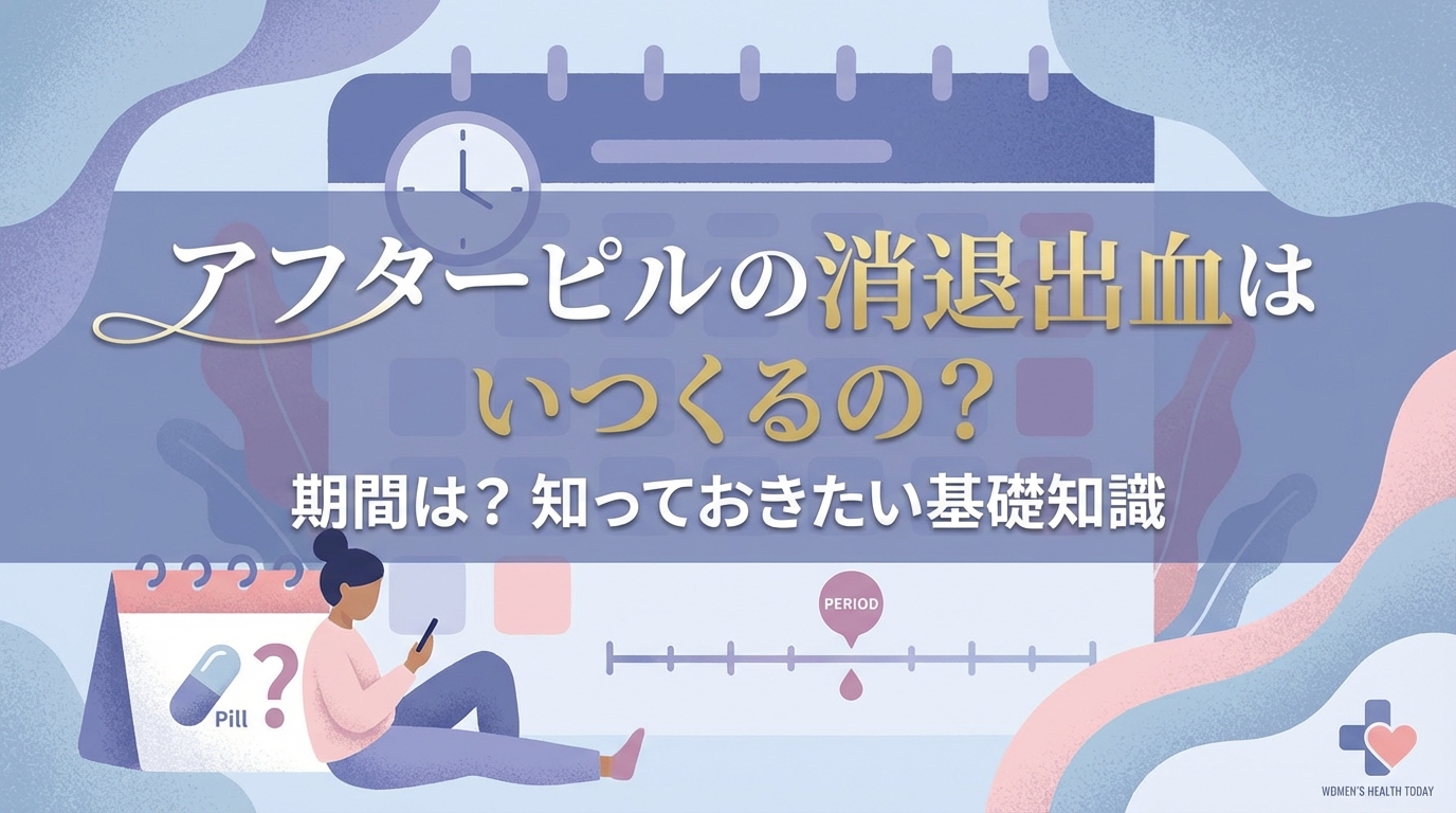 アフターピルの消退出血はいつくるの?期間は?