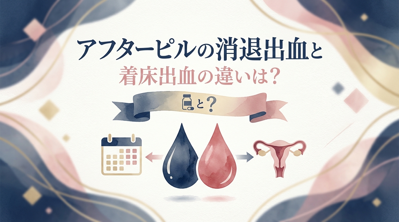 アフターピルの消退出血と着床出血の違いは？