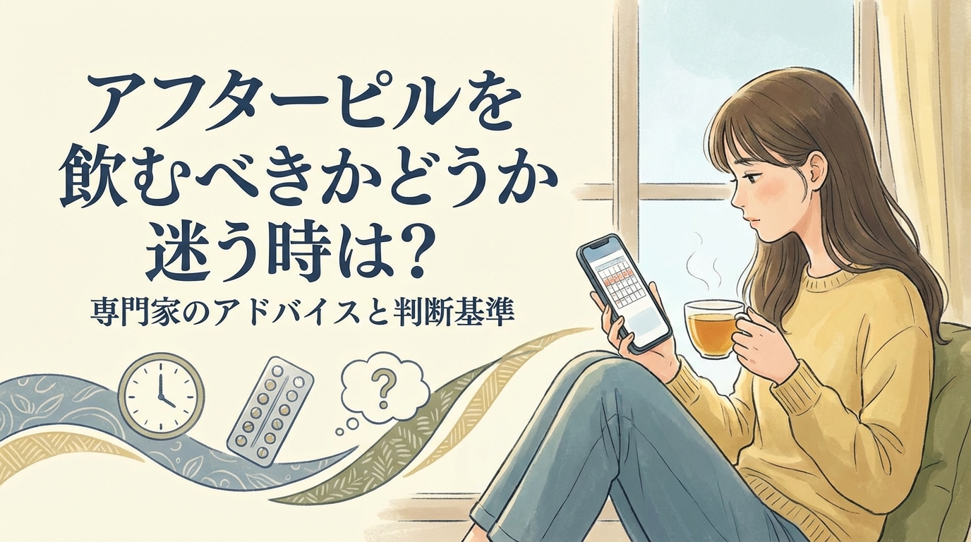 アフターピルを飲むべきかどうか迷う時は？