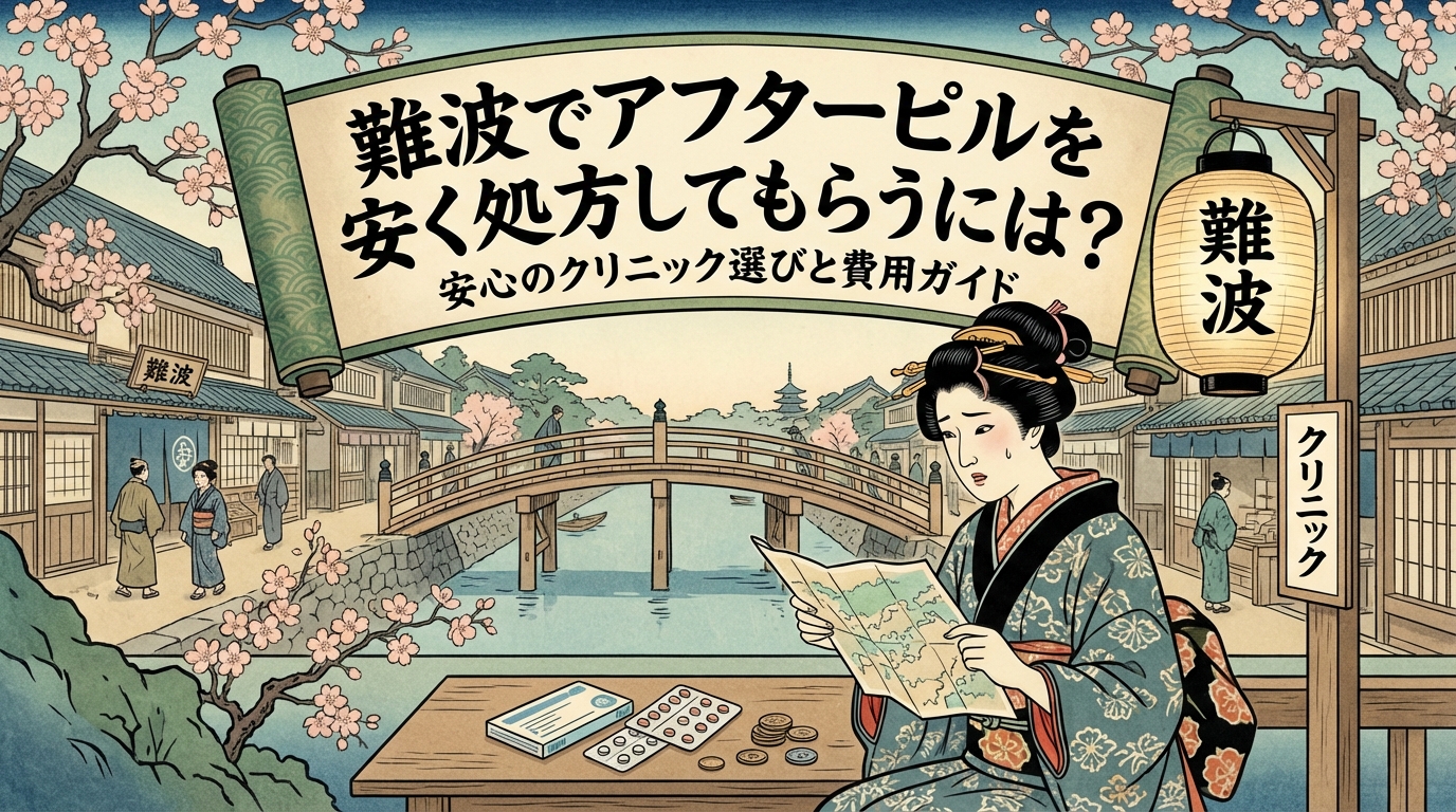 難波でアフターピルを安く処方してもらうには？