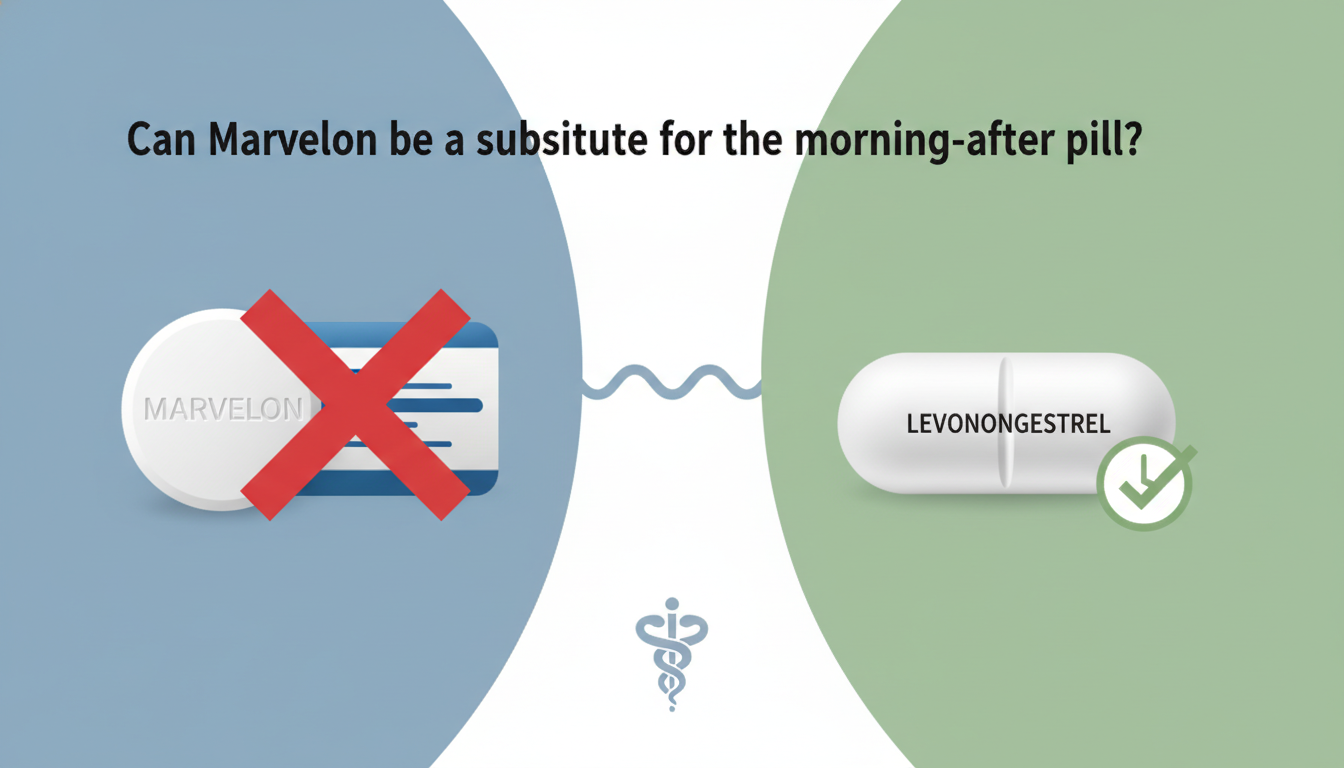マーベロンをアフターピルの代用にすることは推奨されておりません